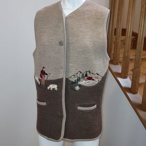 VINTAGE wool vest
